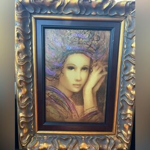 Csaba Marcus hand embellisjed serigraph. Signed and numbered by artist.